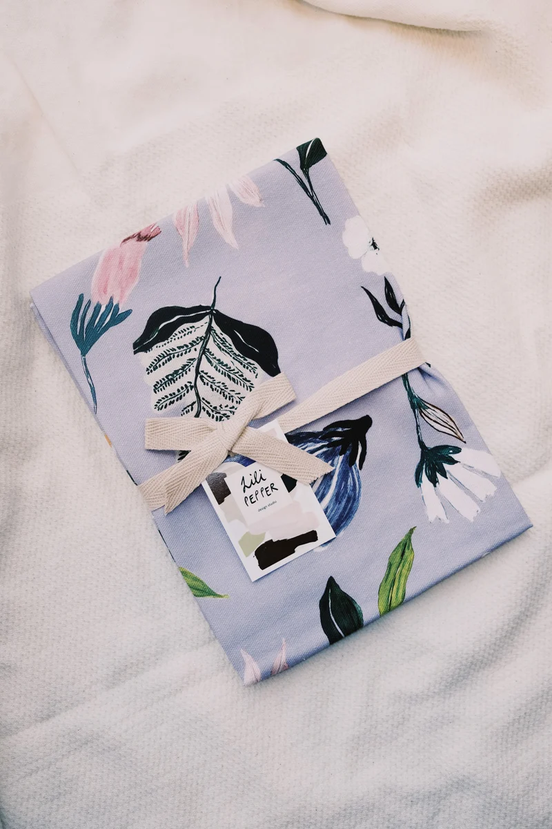 Kitchen Towel - Purple Flowers