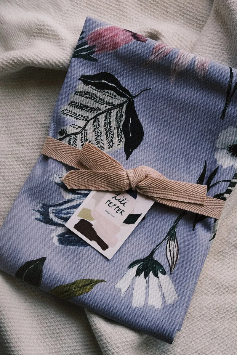 Kitchen Towel - Purple Flowers