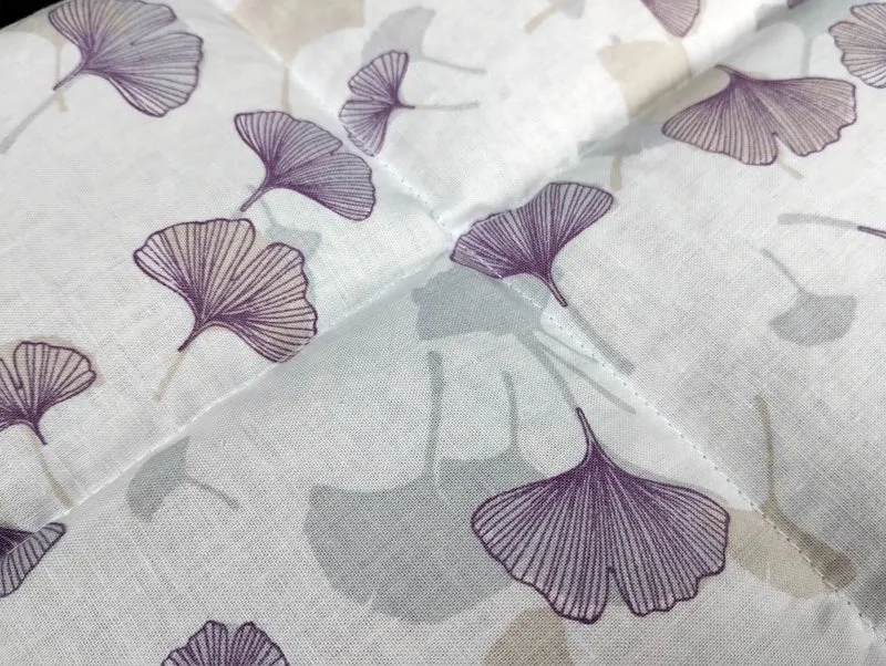 Körnerkissen Ginkgoblätter in Flieder