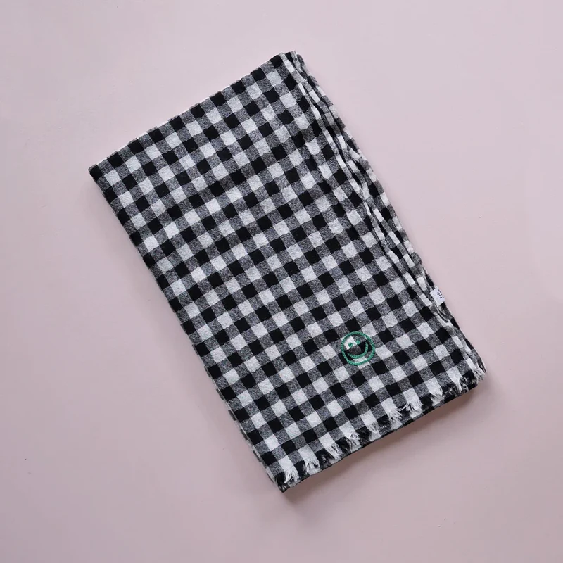 Woolen Scarf - Smiley Check