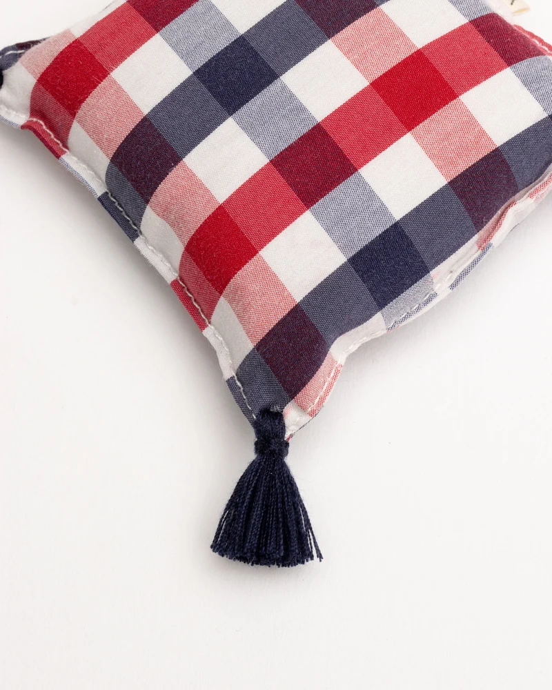 Lavender Bag - ZAKIA checked - Red/Marine/White