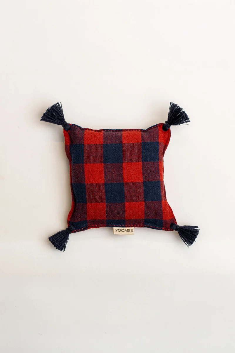 Lavender Bag - ZAKIA checked - Red/Dark Blue