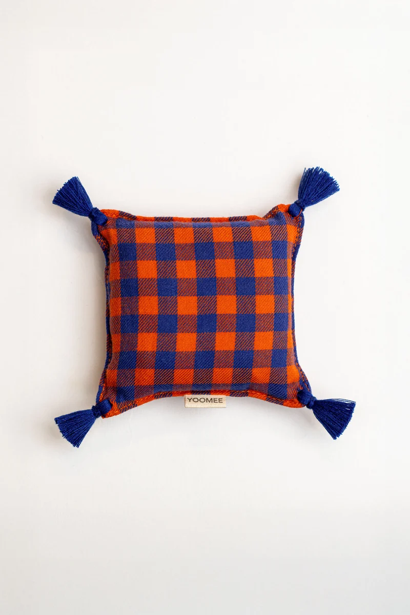 Lavender Bag - ZAKIA checked - Blue/Orange