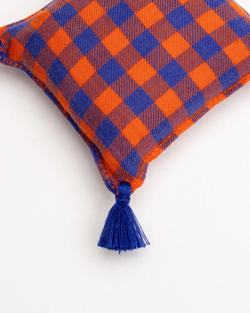 Lavender Bag - ZAKIA checked - Blue/Orange