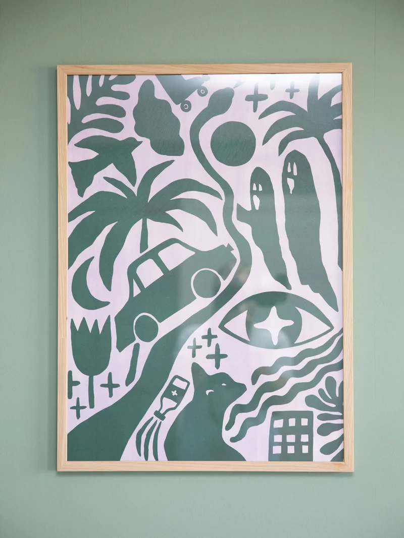 offset print - 50x70cm - the path