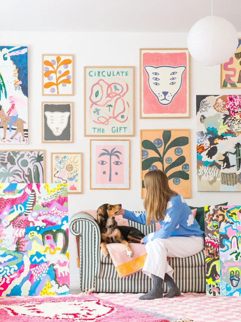 offset print - 50x70cm - big pink protector