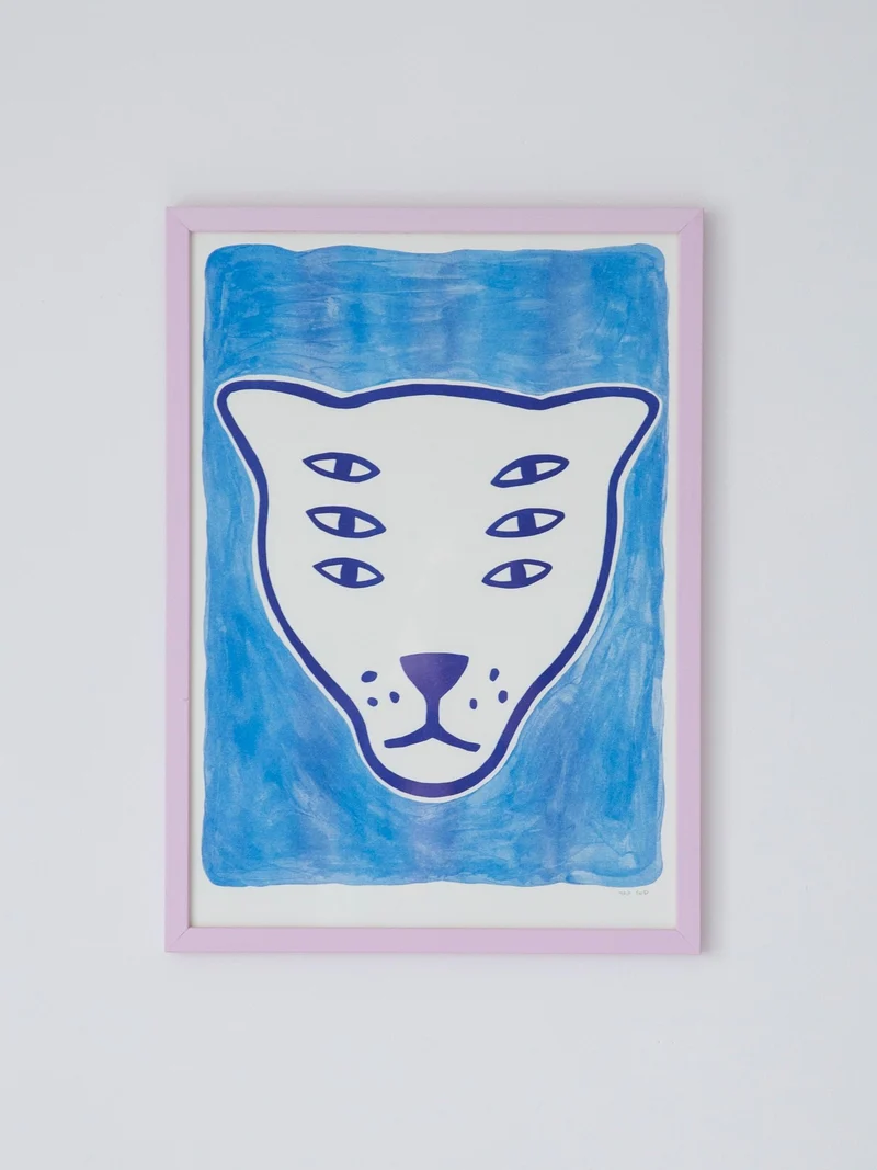 riso print - A3 - blue protector