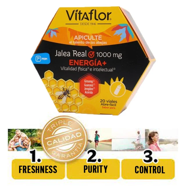 Vitaflor Energie Gelee Royale | Bekämpft Müdigkeit und Erschöpfung