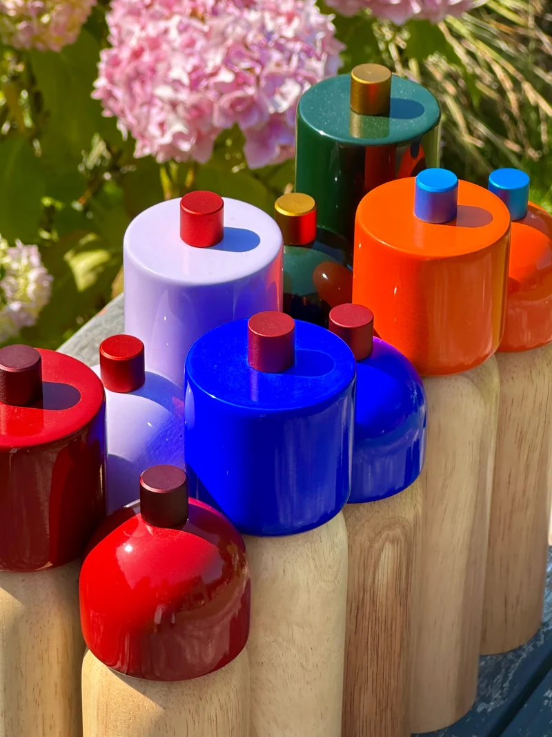 Salt / Pepper Grinder - Blue & Red