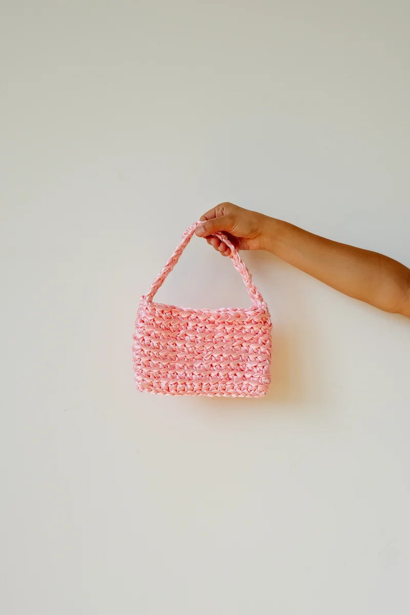 crochet bag - bling mini