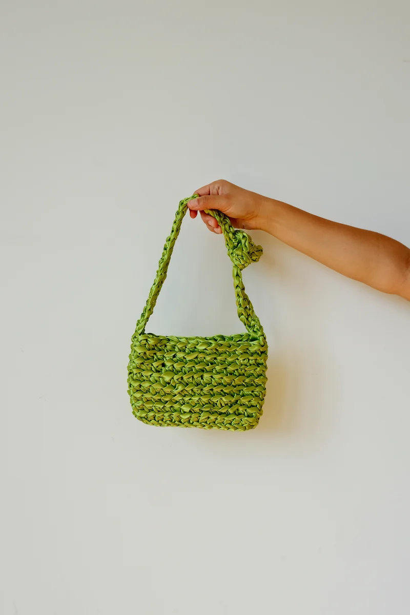 crochet bag - bling mini