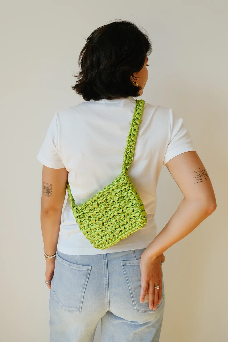 crochet bag - bling mini