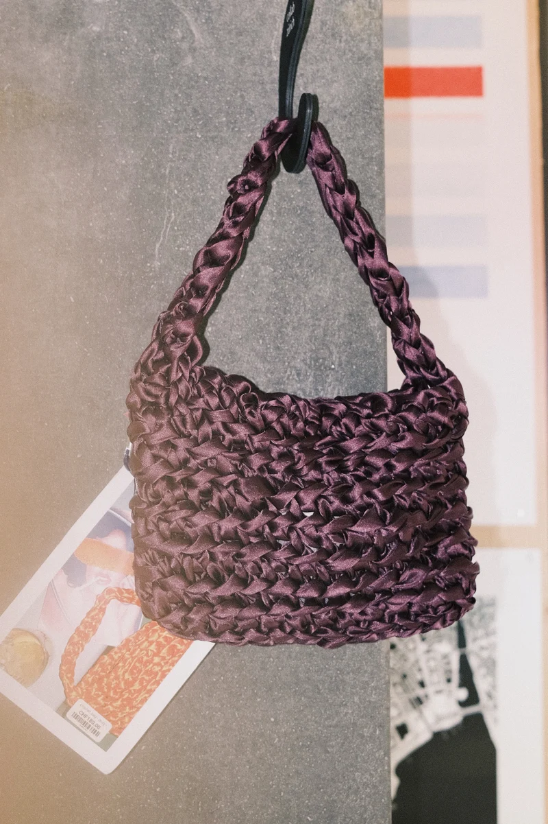crochet bag - bling mini