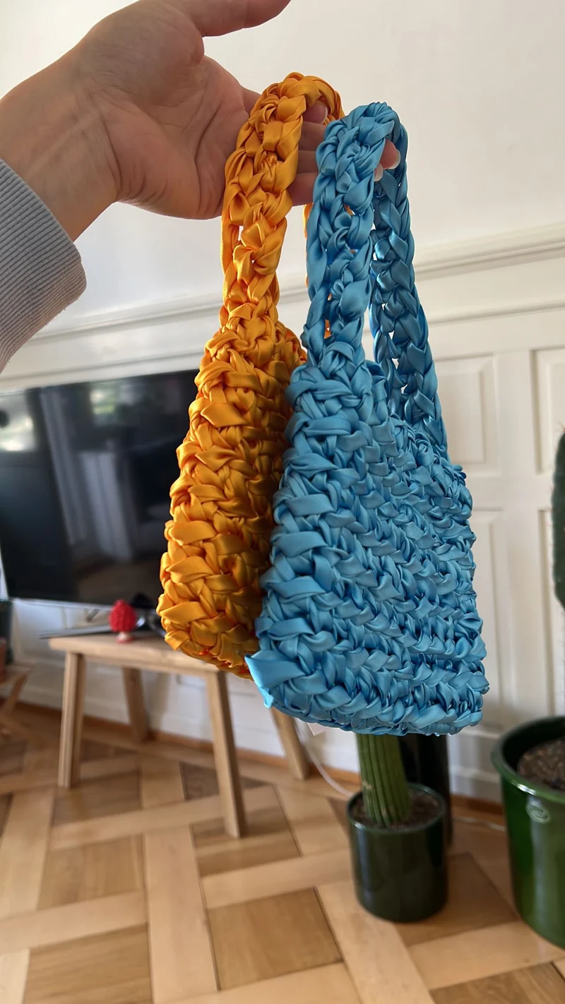 crochet bag - bling mini