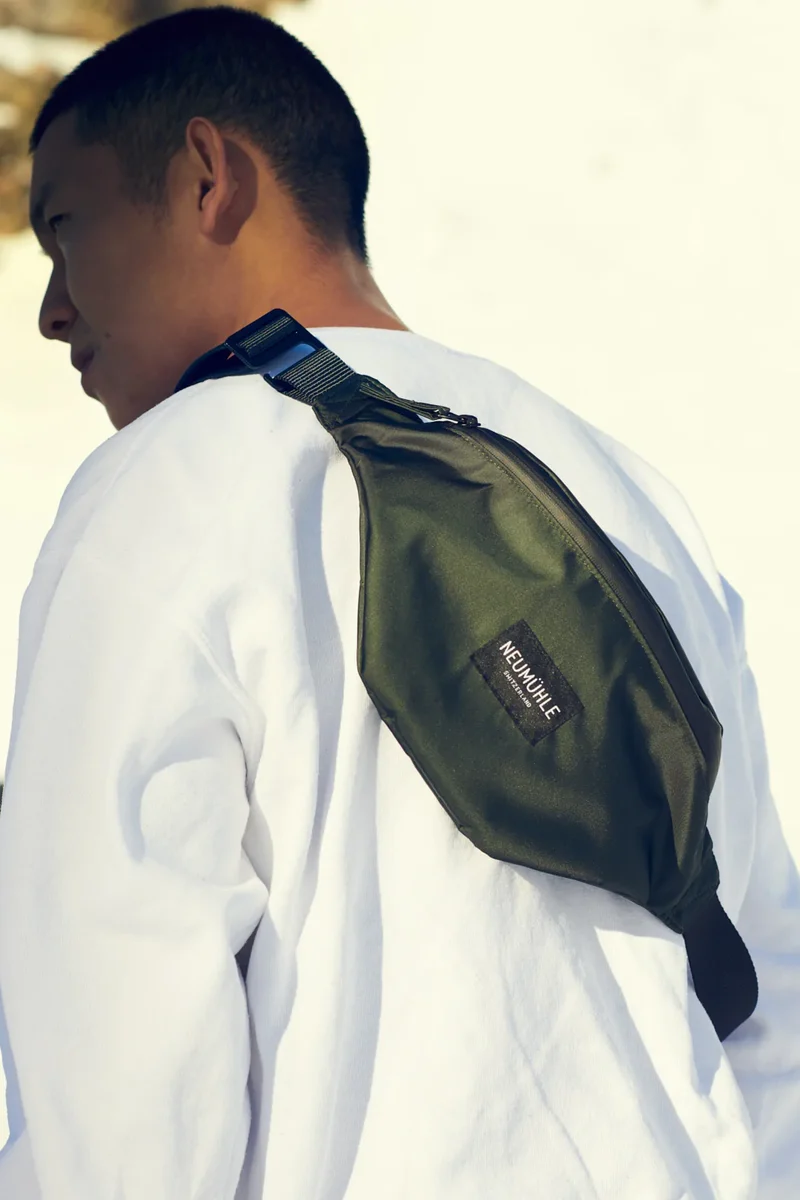 belt bag - net bag - wakame green