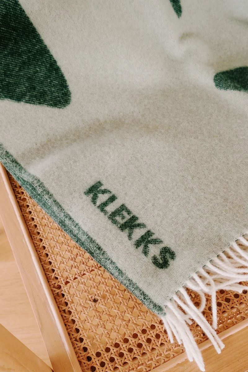 Wool Blanket - no18 - Green Vibes