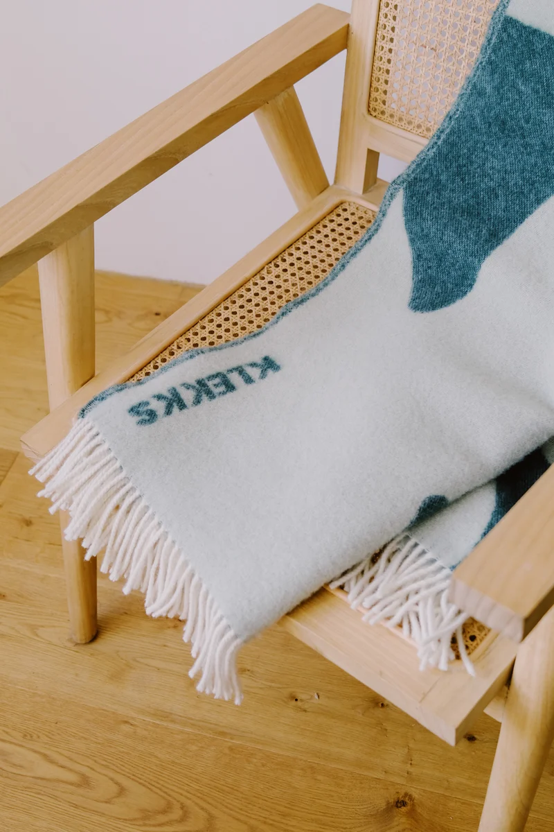 Wool Blanket - no18 - Green Vibes