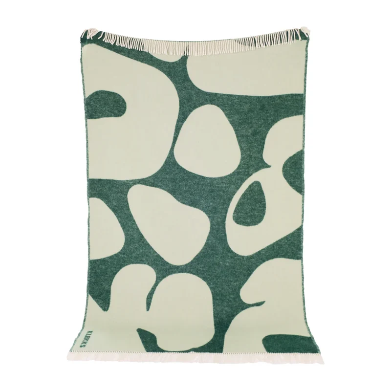 Wool Blanket - no18 - Green Vibes