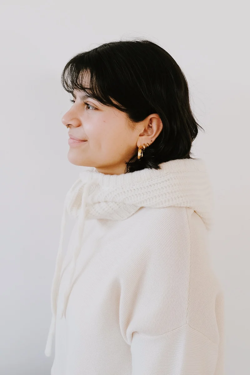Wool Balaclava - Pioggia - Offwhite