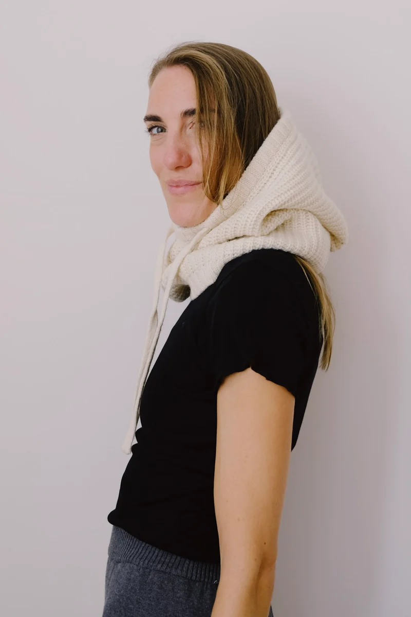 Wool Balaclava - Pioggia - Offwhite