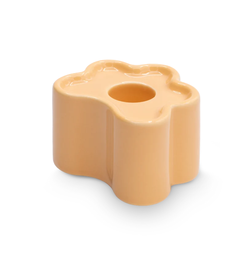 Candle Holder - Flora Small - Tangerine