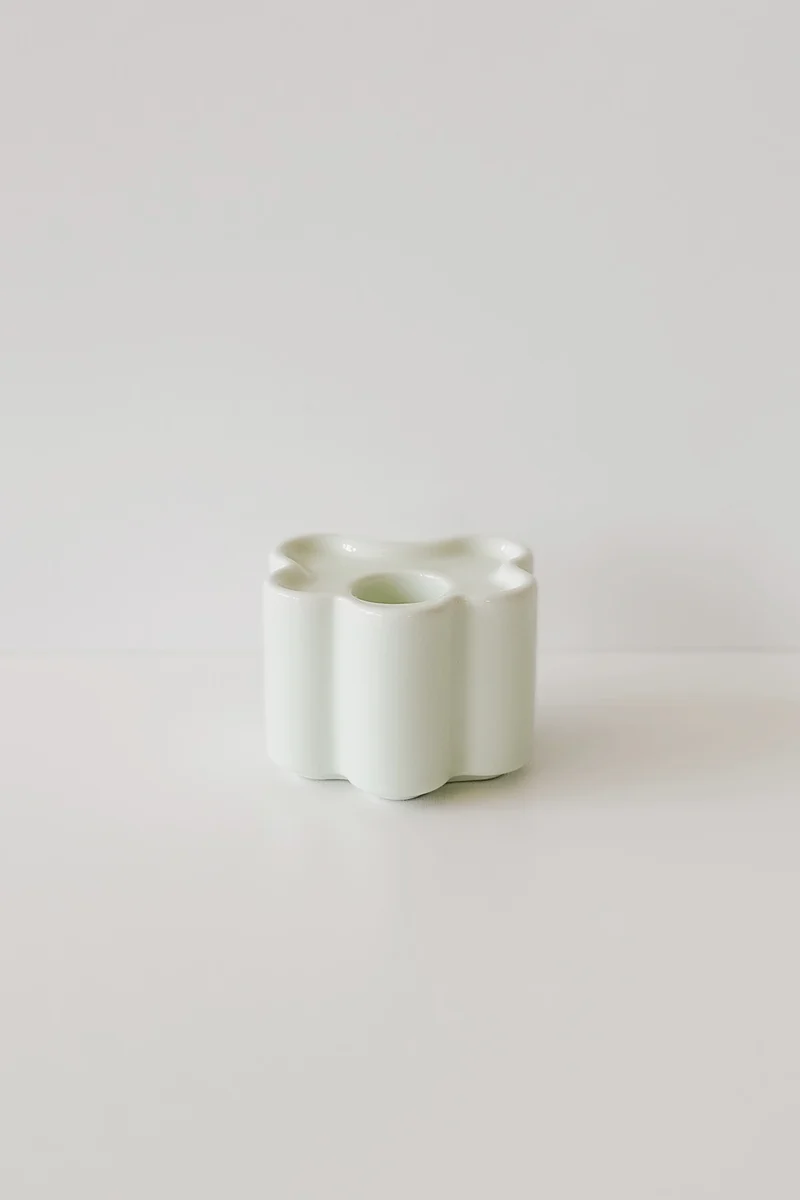 Candle Holder - Flora Small - Mint