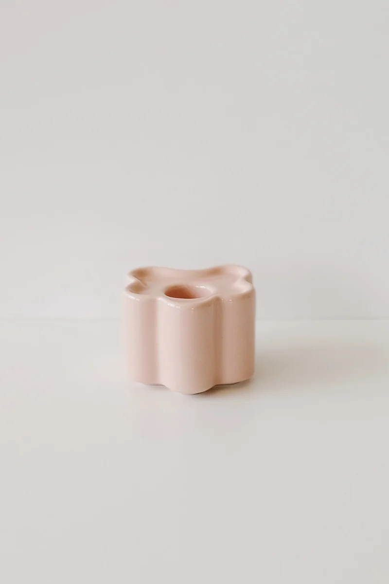 Candle Holder - Flora Small - Pink