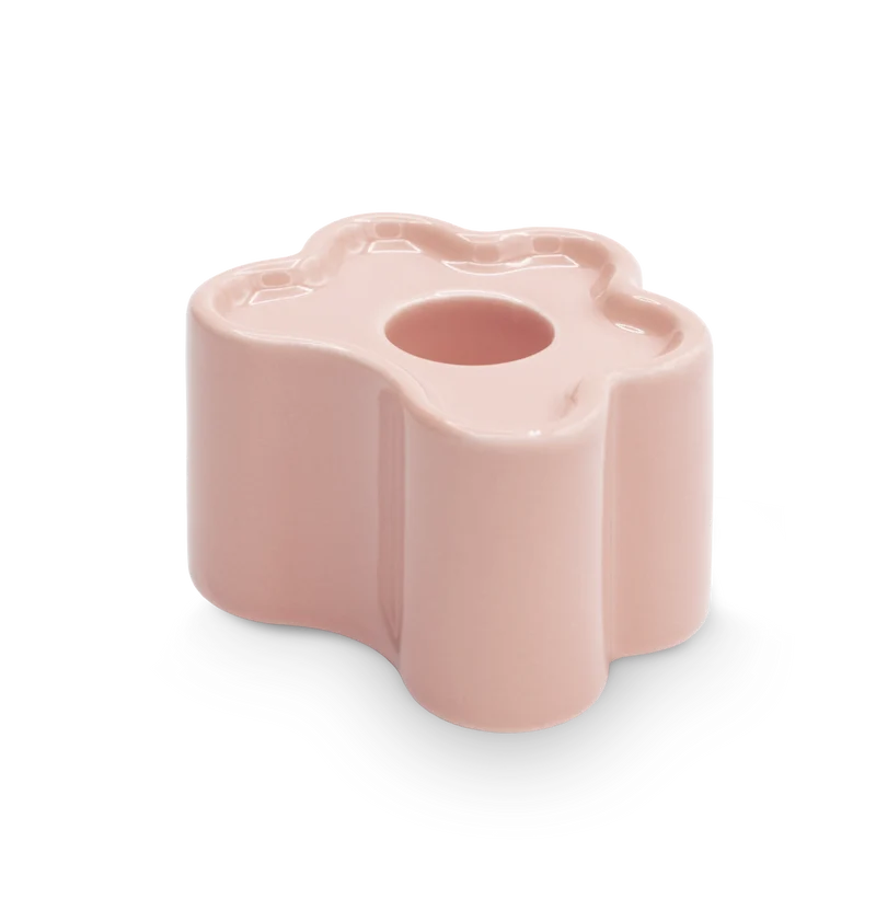 Candle Holder - Flora Small - Pink