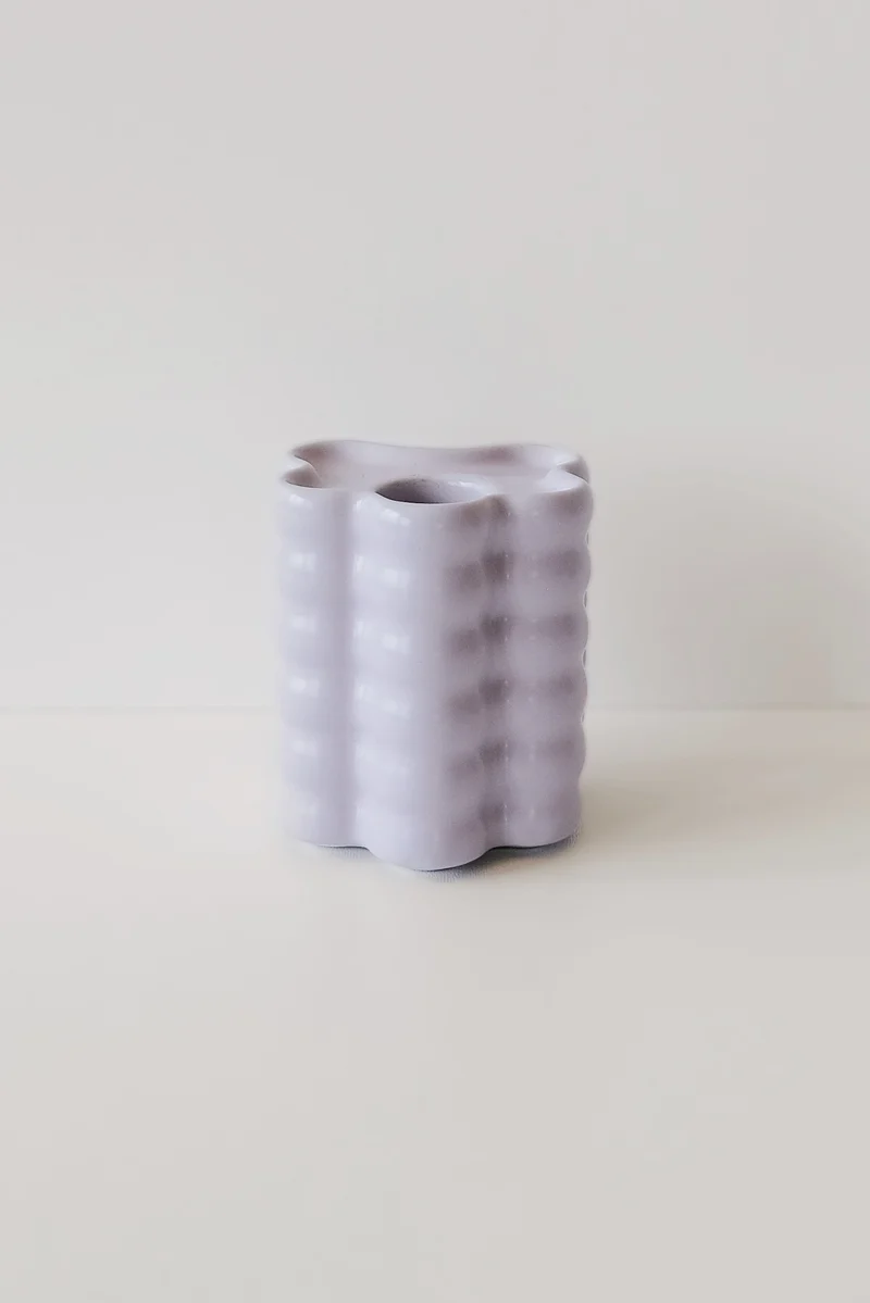 Candle Holder - Flora Large - Lilac