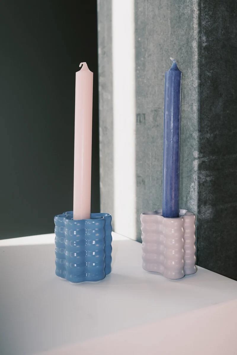 Candle Holder - Flora Large - Lilac