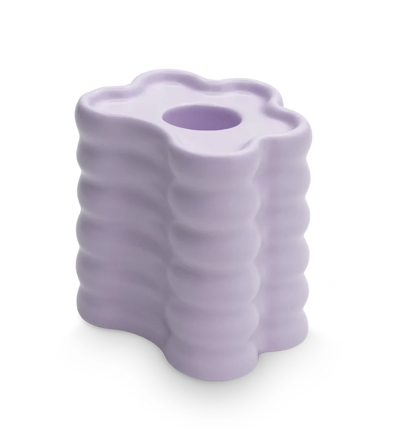 Candle Holder - Flora Large - Lilac