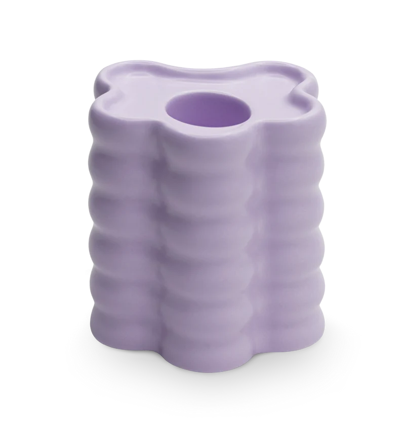 Candle Holder - Flora Large - Lilac