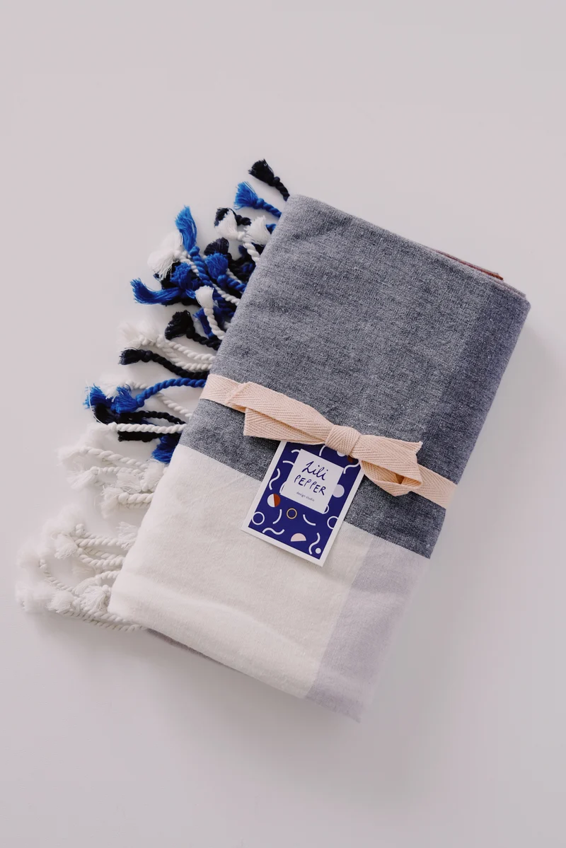 Hammam Towel - Rose / Blue