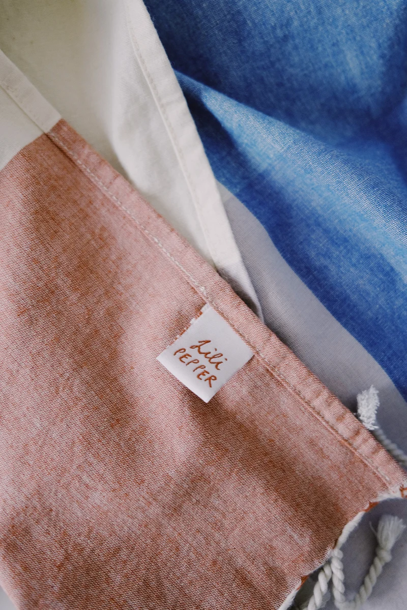 Hammam Towel - Rose / Blue