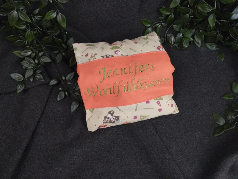 Körnerkissen personalisierbar "Jennifers Wohlfühlkissen"