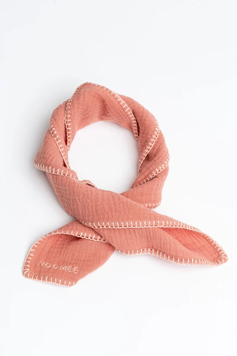 Foulard - AZIZA muslin - Apricot