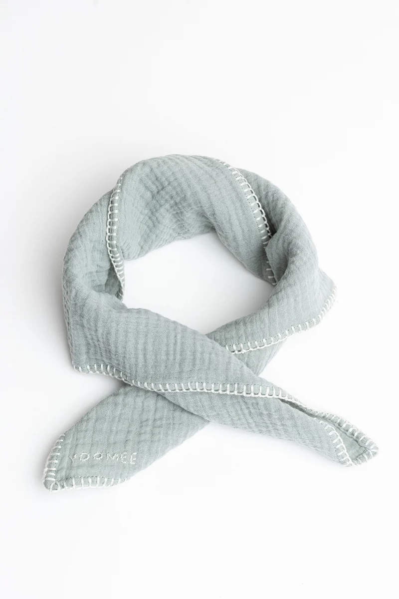 Foulard - AZIZA muslin - Sage