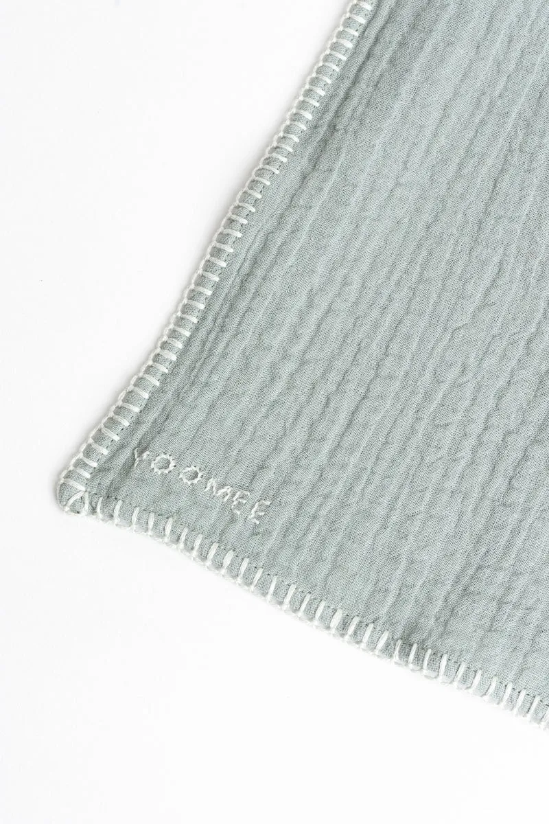 Foulard - AZIZA muslin - Sage