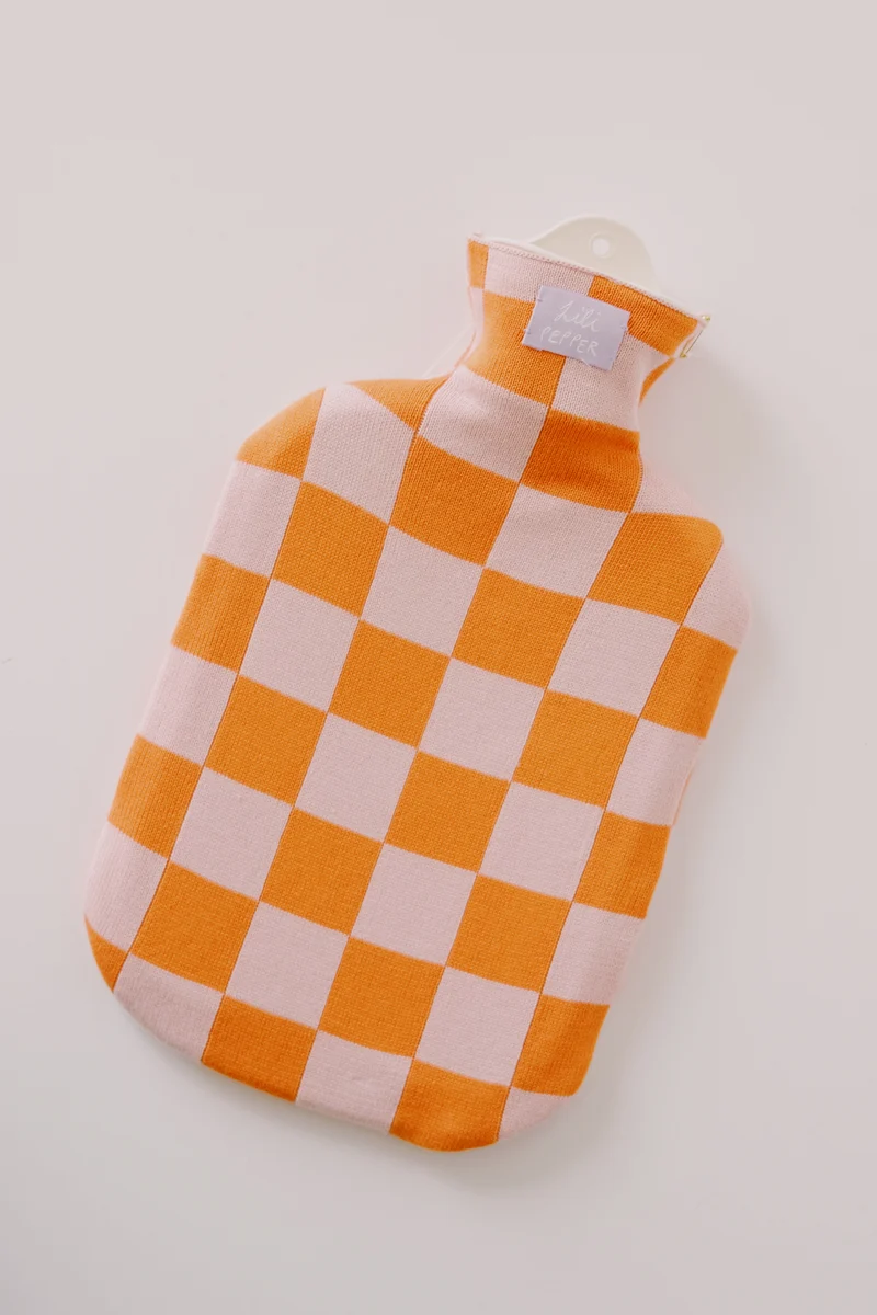 Hot Water Bottle - Checkered