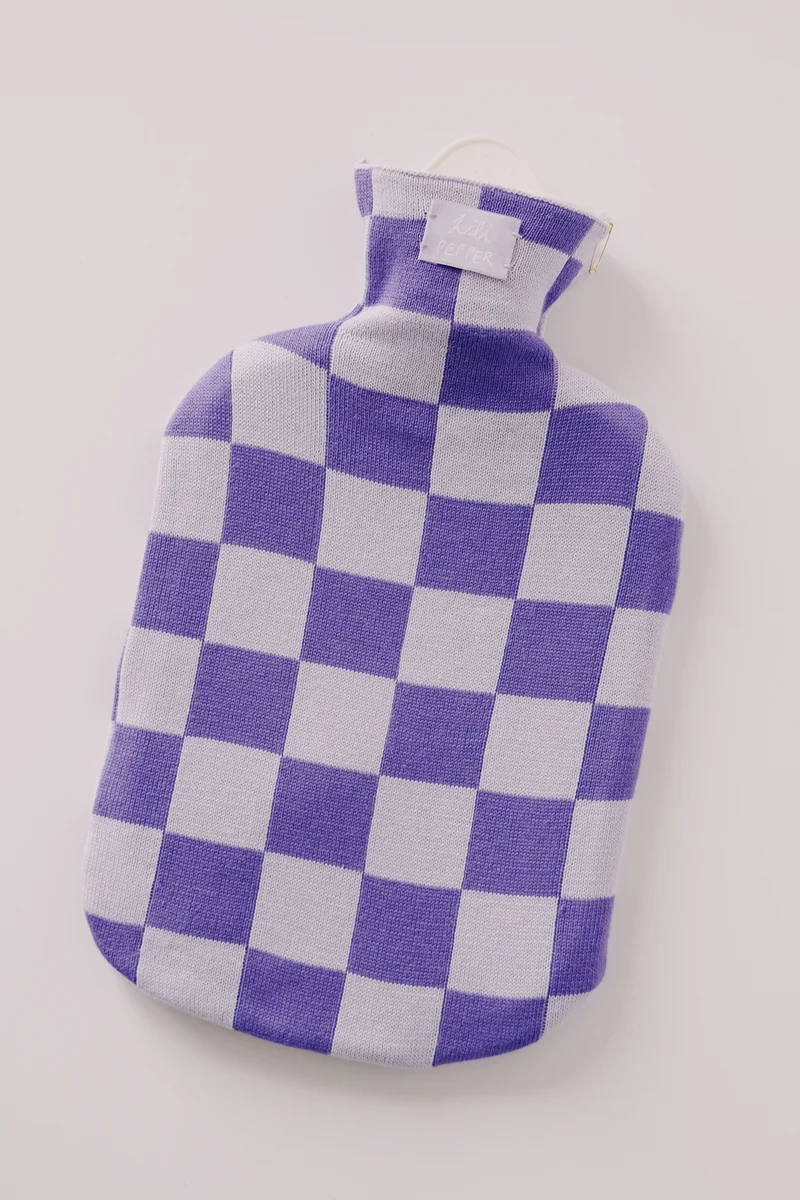 Hot Water Bottle - Checkered