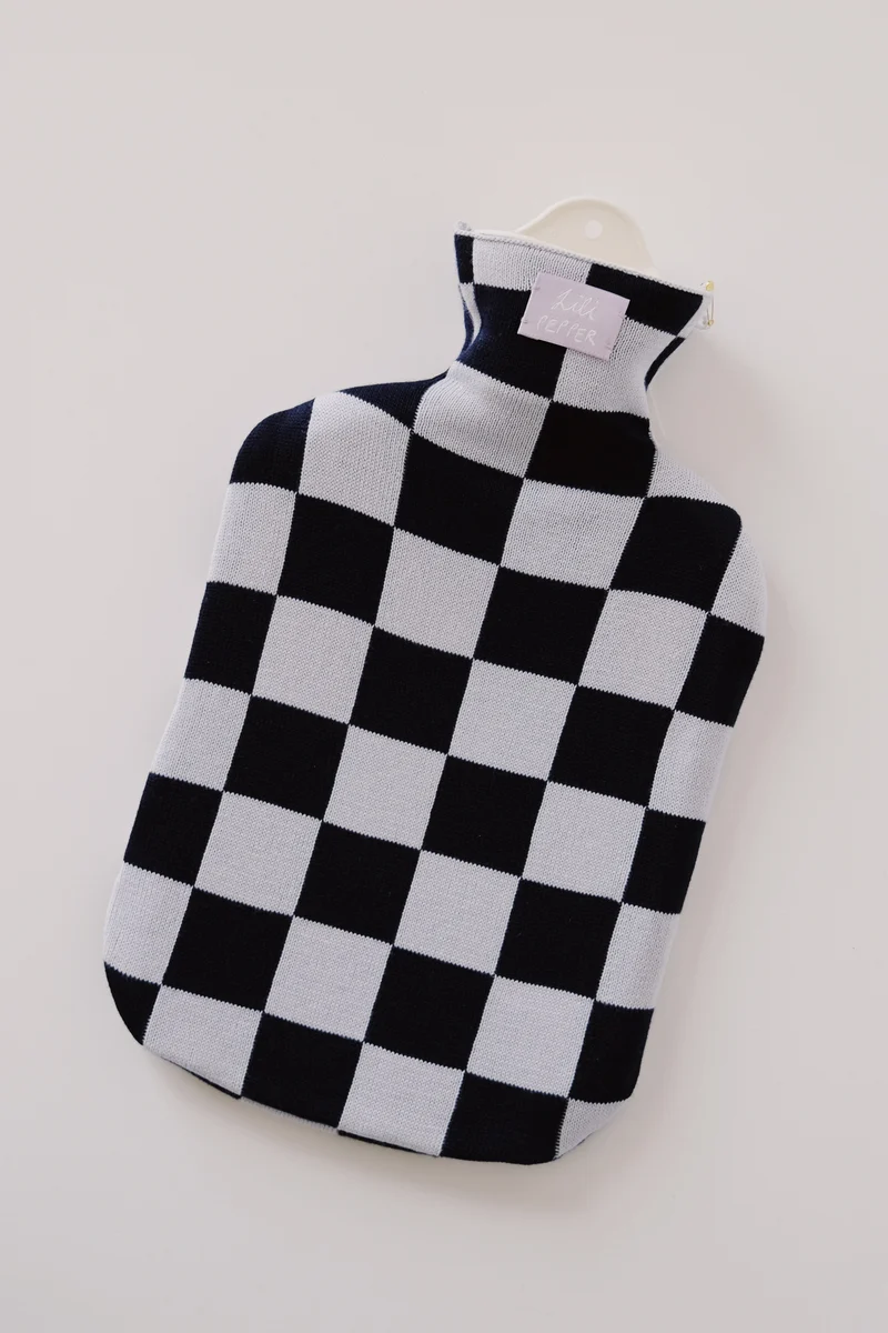 Hot Water Bottle - Checkered