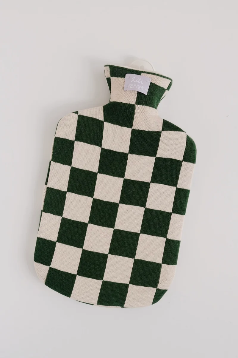 Hot Water Bottle - Checkered