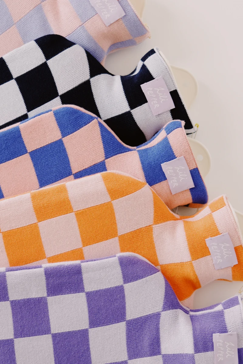 Hot Water Bottle - Checkered