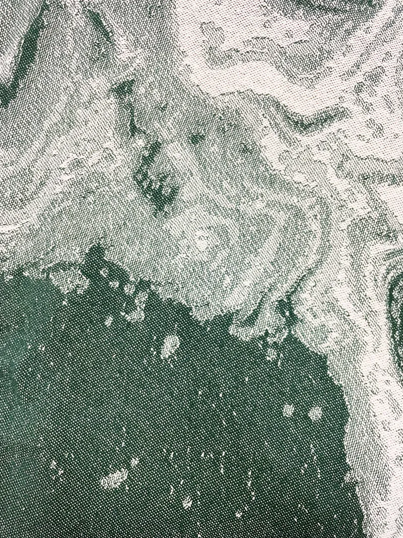Cotton Blanket green marble