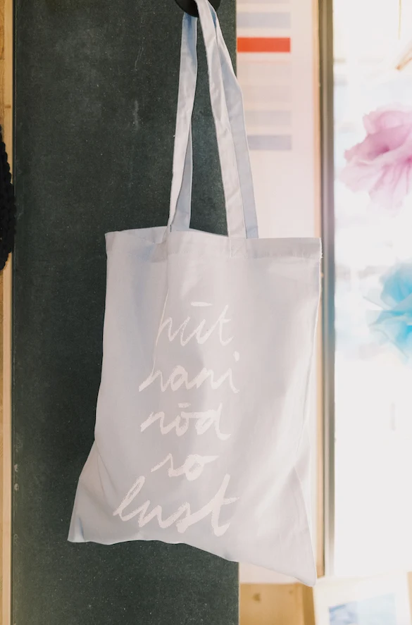 Tote Bag - hüt hani nöd so lust - Schnüerlischrift