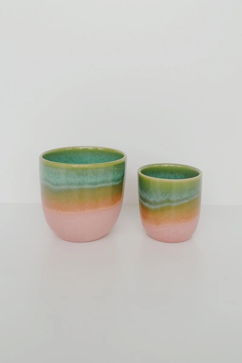 Cup - Gradient - Green / Pink