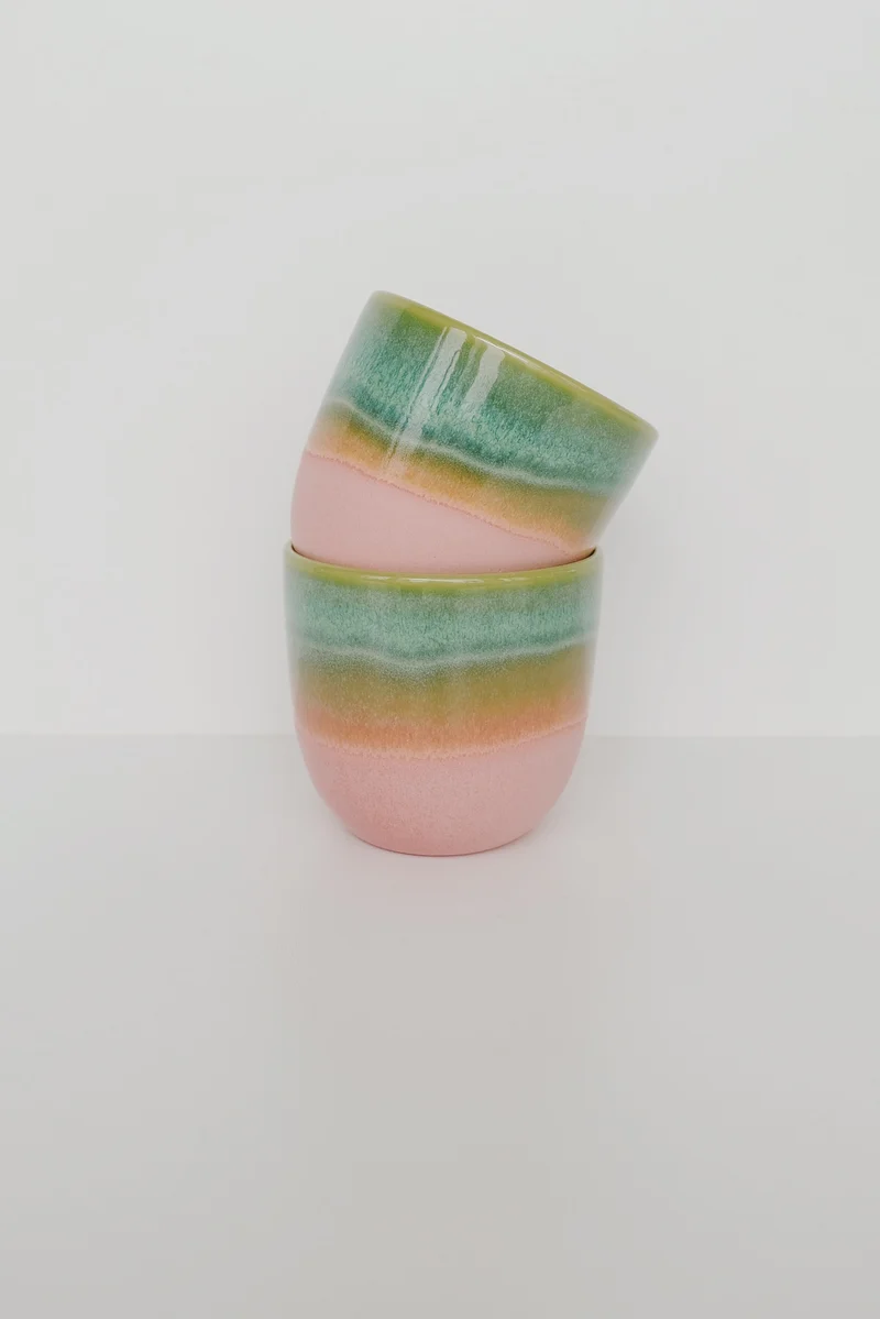 Cup - Gradient - Green / Pink