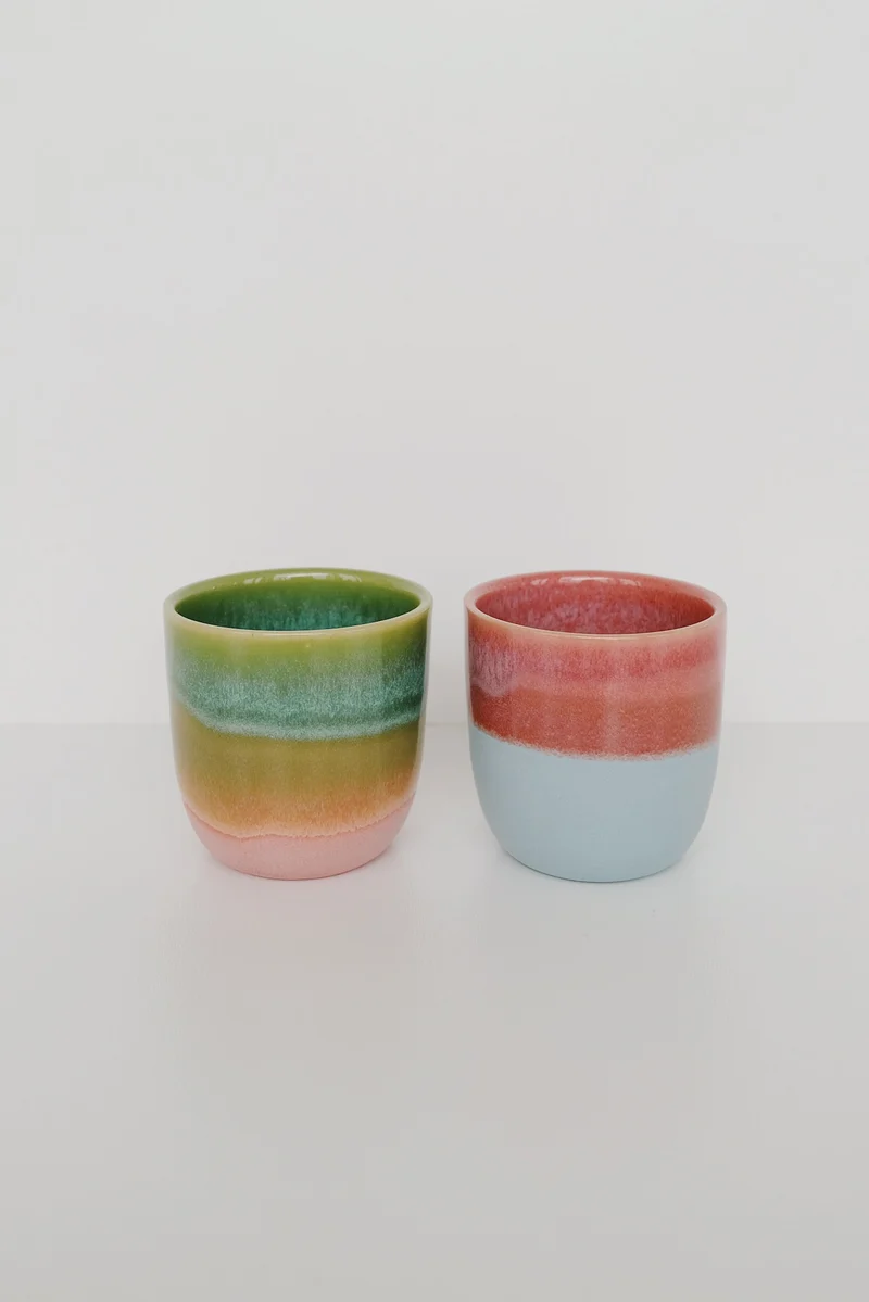 Cup - Gradient - Green / Pink