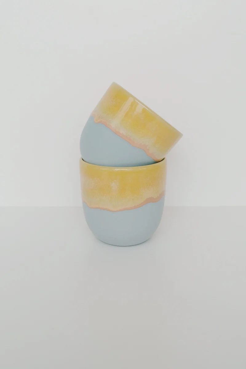 Cup - Gradient - Yellow / Light Blue