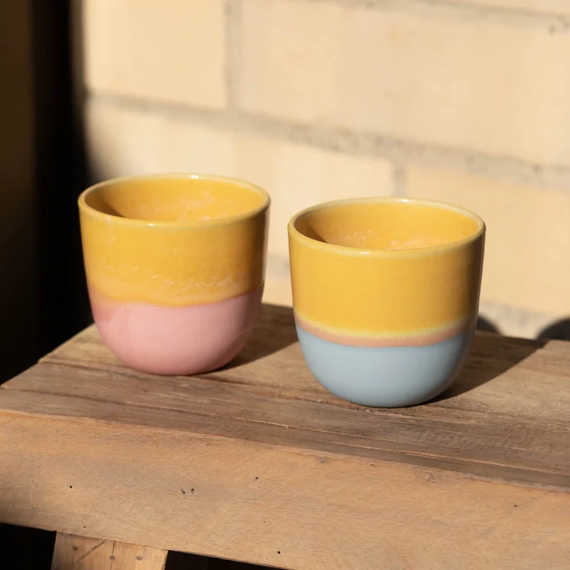 Cup - Gradient - Yellow / Light Blue
